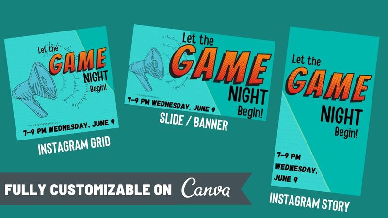 Game Night Canva Graphics Kit